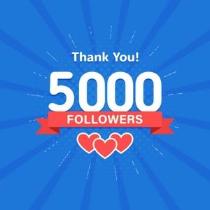 5,000 Followers!